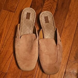 UGG Tan Suede Slip-On Loafers